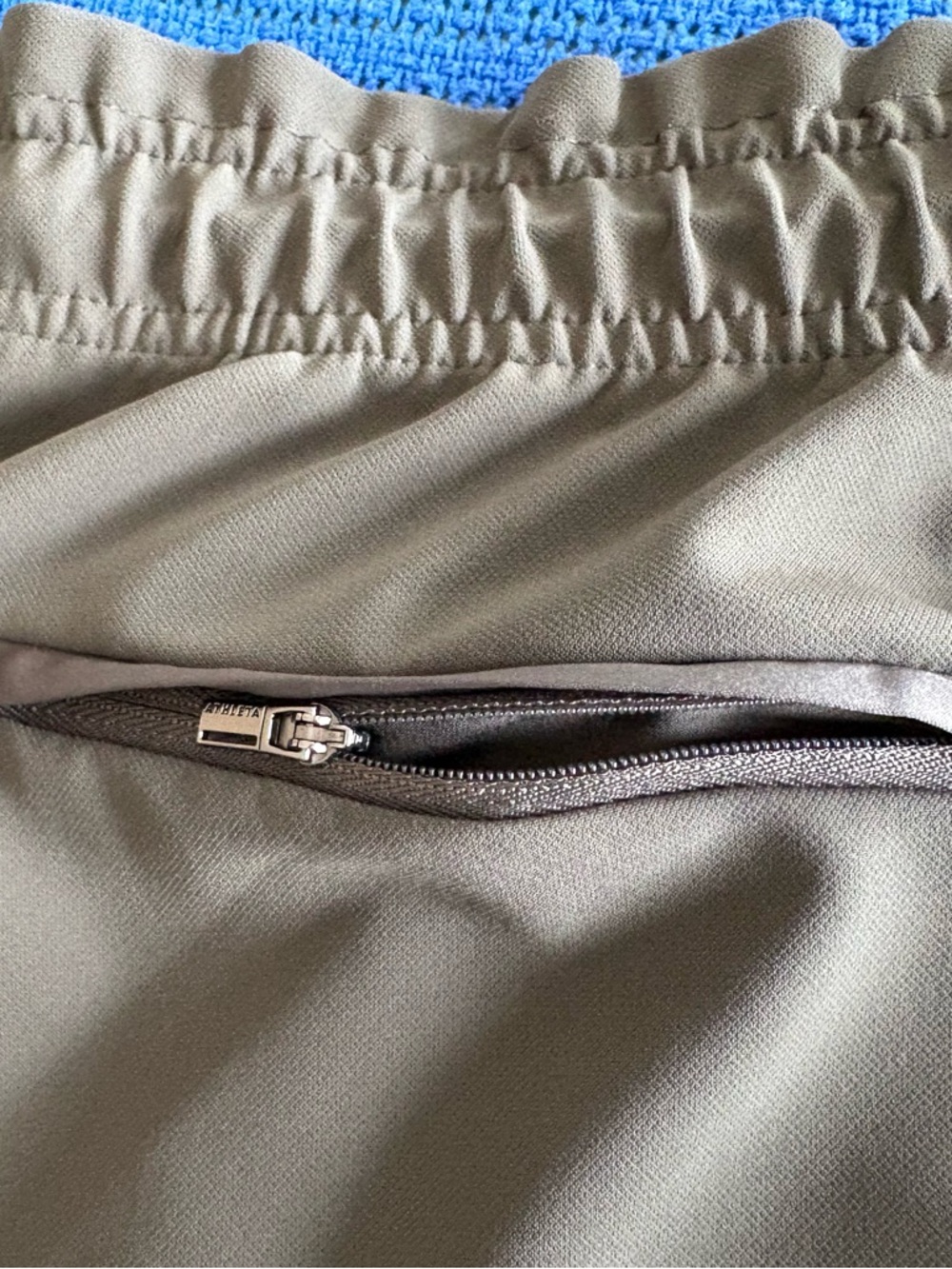 Athleta Dusty Green Jogger Pants - Elastic Waist & Cuffs: Like New